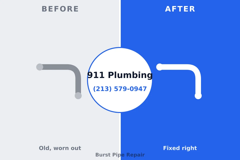Before and after: plumbing repair Carbonville, UT